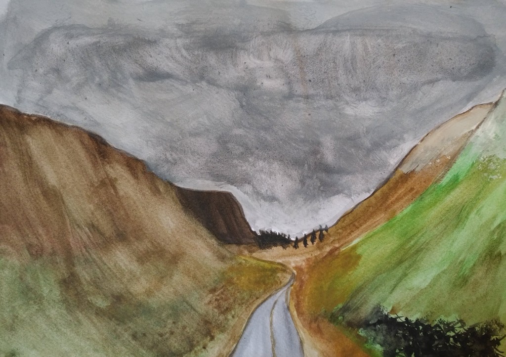 Misty road